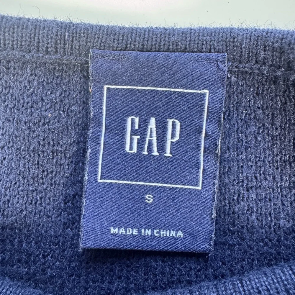 GAP Boatneck Nautical Bib Striped Sweater Womens Small Indigo Blue‎ Knit